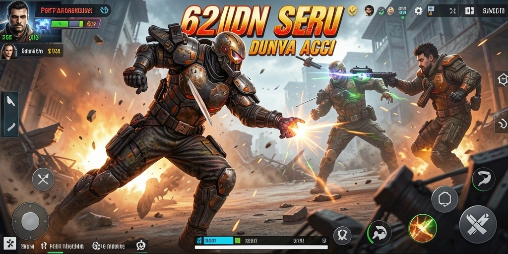 Gameplay seru 62IDN dalam pertarungan aksi yang mendebarkan.