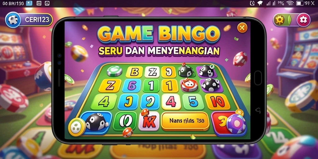 Tampilan gameplay Bingo yang seru dan interaktif di CERI123.