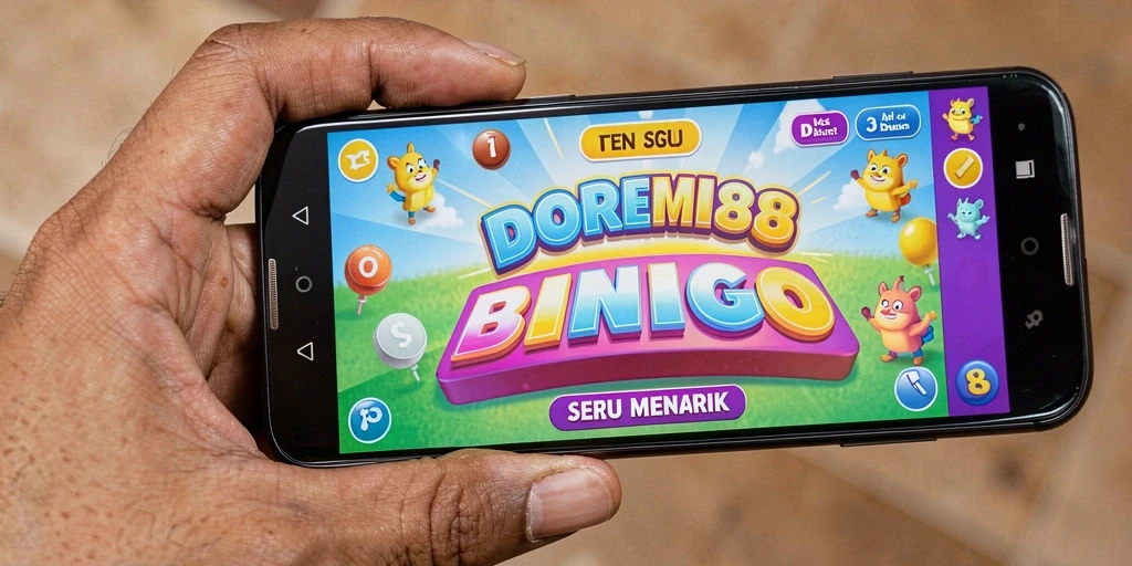 Tampilan gameplay seru dalam DOREMI88 yang menampilkan angka Bingo.