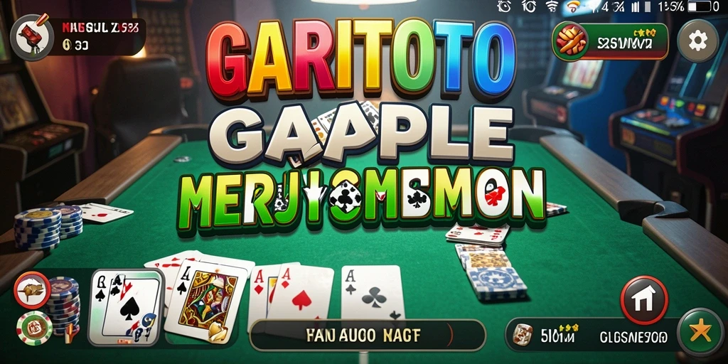 Tampilan gameplay seru GARITOTO dengan dominonya.
