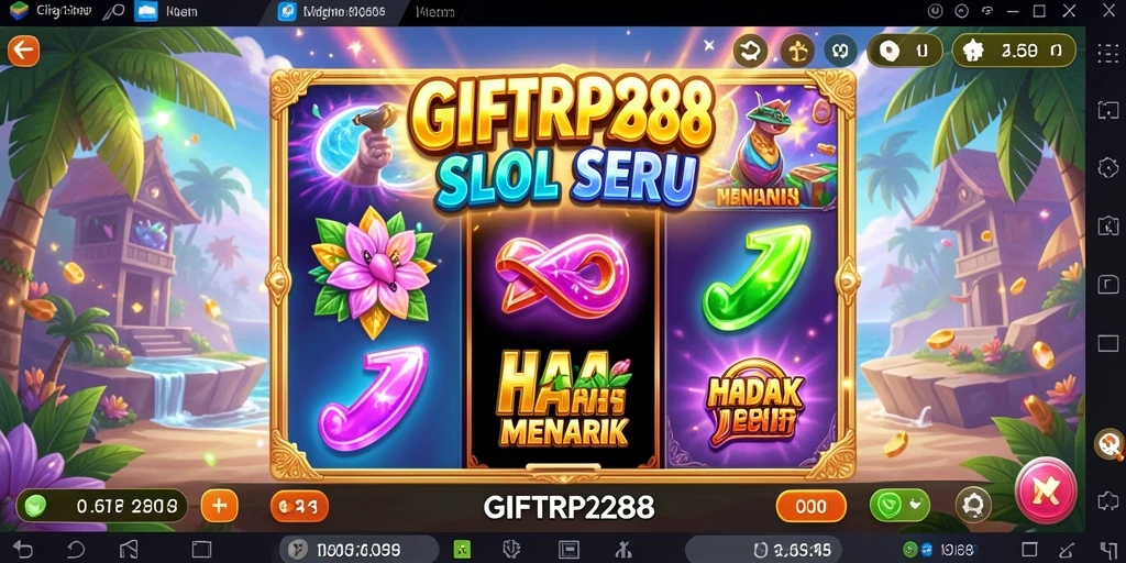 Screenshot gameplay <strong>GIFTRP288</strong> yang menggambarkan suasana slot yang seru.