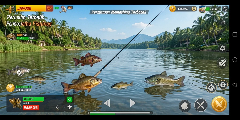 Tangkapan ikan besar dalam gameplay JAVO88 yang seru.