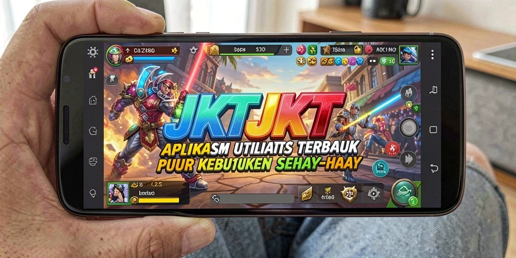 Tampilan antarmuka aplikasi JKTJKT yang sederhana dan user-friendly.
