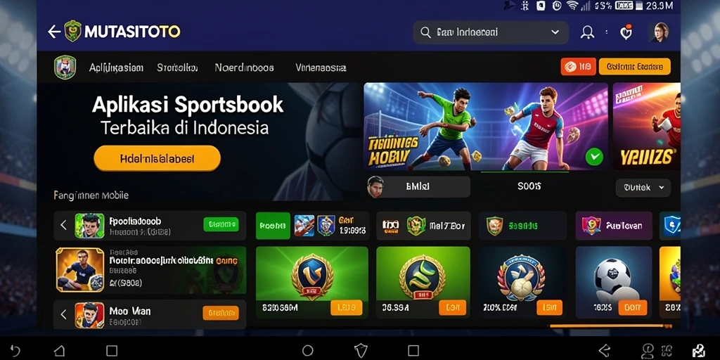 Tampilan gameplay seru dari MUTASITOTO dalam taruhan olahraga.