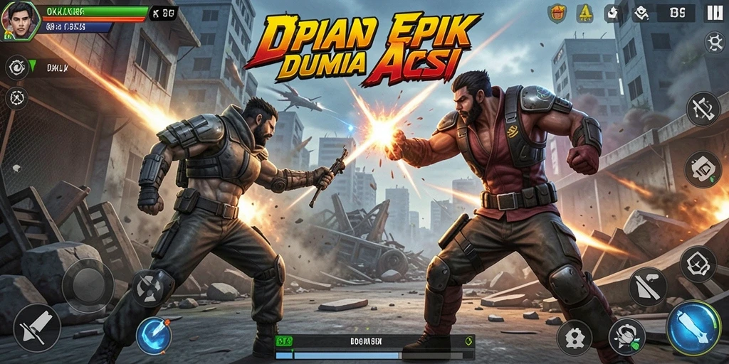 Tampilan gameplay OKJK yang penuh aksi dan tantangan.