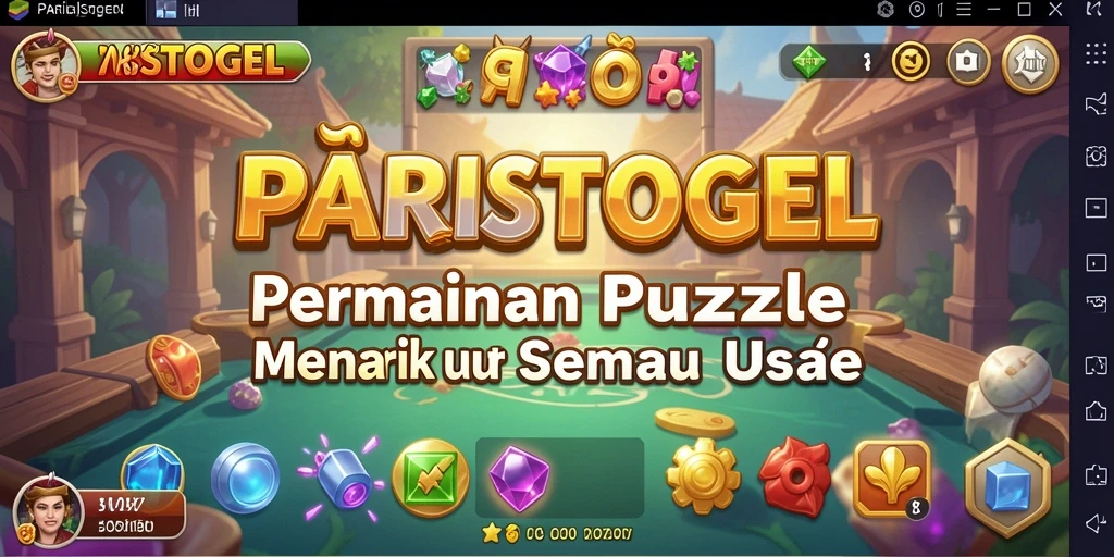 Tangkapan layar gameplay PARISTOGEL menunjukkan tantangan Puzzle yang seru.