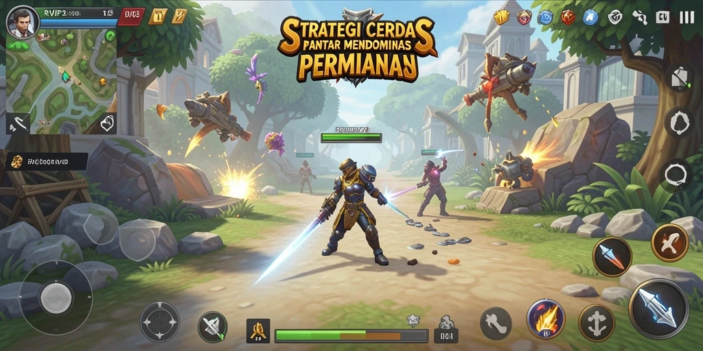 Screenshot gameplay RVIP3 menampilkan momen strategis yang mendebarkan.