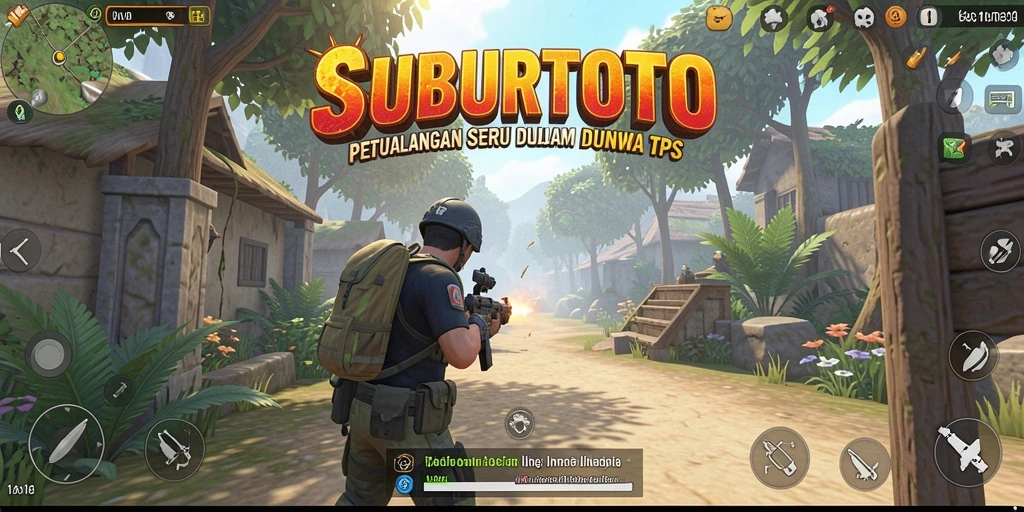 Screenshot menunjukkan aksi intens dalam gameplay SUBURTOTO.