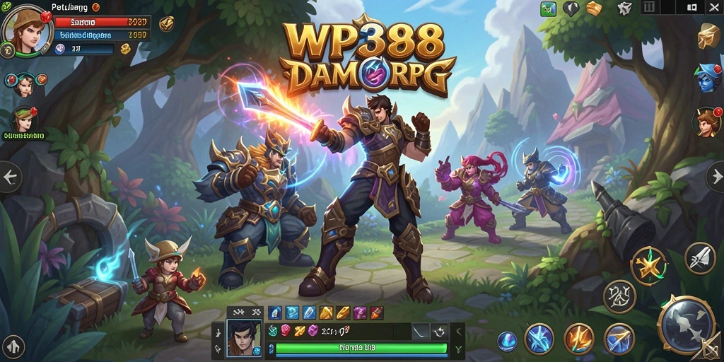 Tampilan gameplay WP888 dengan aksi pertarungan yang menegangkan.